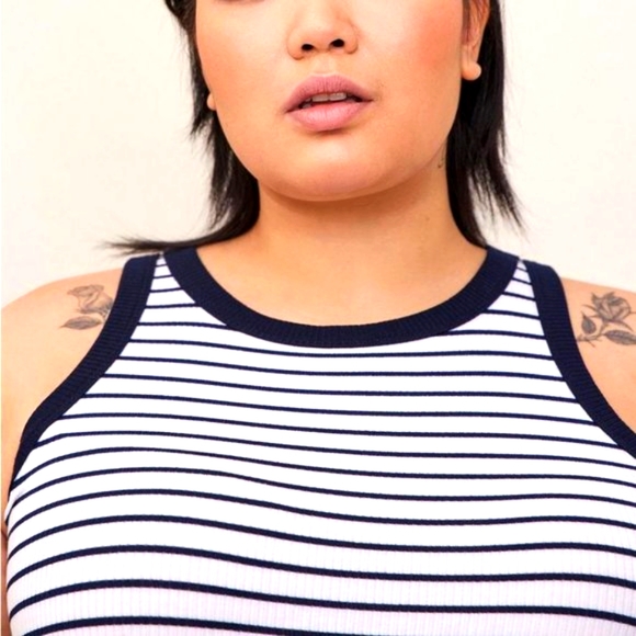 ❤️NWT VINTAGE TORRID STRIPE TANK TOP SUPER SOFT SCOOP NECK SLEEVELESS PLUS SIZE - Picture 7 of 10
